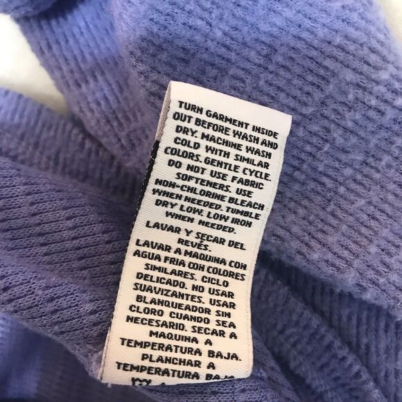Wildfox Pullover Sweater Womens M Haley Brushed V-Neck Womens Hi Lo Purple Soft - Picture 7 of 7